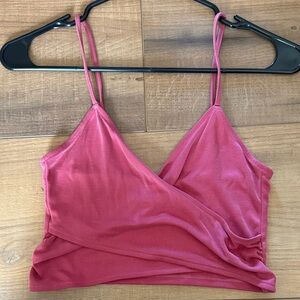 Victoria's Secret Rose Pink Ribbed Tank Top